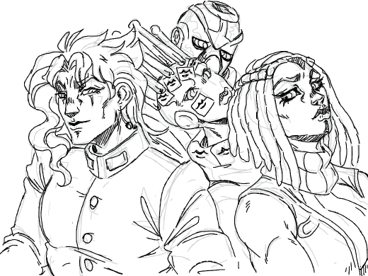 kakyoin hermes and their stands!