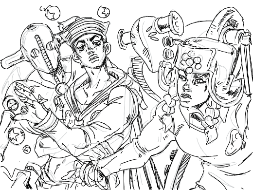 Gappy and Rai prepare their stands for battle