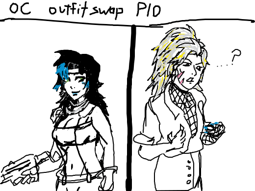 OC dressed as another OC. PIO.