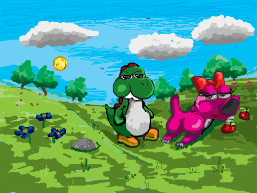 Be like Yoshi. Yoshis repoduce aseuxally, they love apples, male and female Yoshis are identical. This species are innocent and pure!