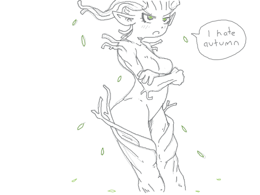 Spriggan that has shed all her leaves.