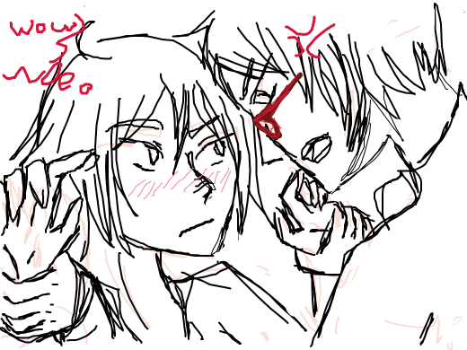 Rin and Rei are fighting again. There's sexual tension.