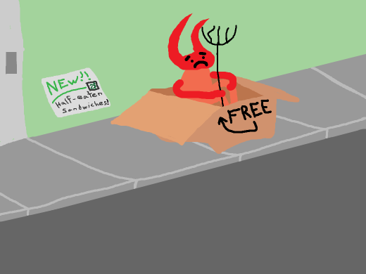 something evil is coming out of the cardboard box