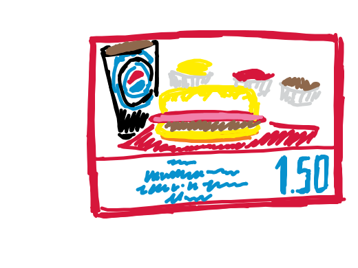 costco hotdog sign
