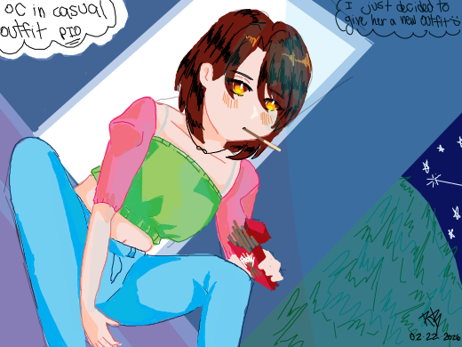 Character in a casual outfit PIO