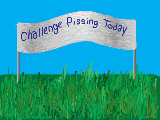 challenge pissing