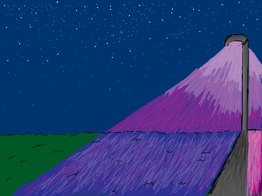 Purple street lights