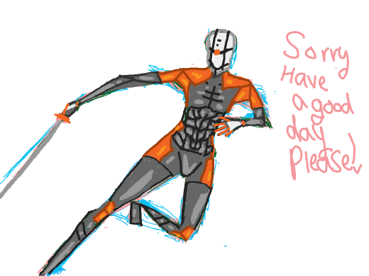 i may have accidentally stabbed myself in the face... &quote;K.&quote;