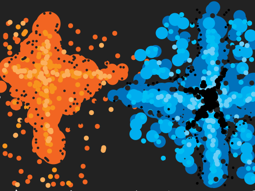 Tiny curled up man jumping through a portal(the blue one, not orange)