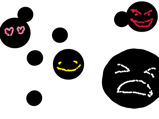 A picture that looks like it was created by Polkadot man. You know that weird guy from Suicide Squad