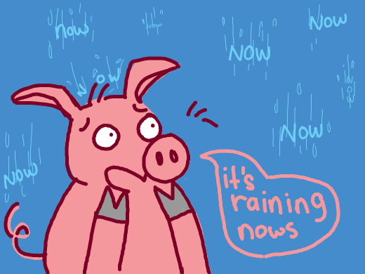it´s raining nows