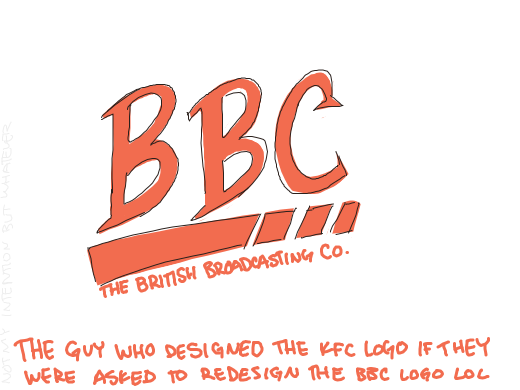 BBC logo - I actually think the BBC should adopt this one!