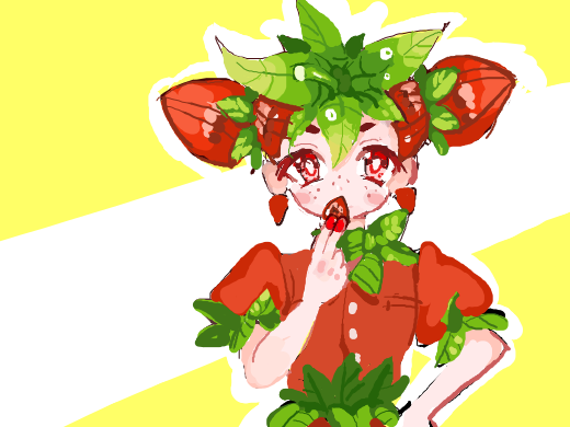 strawberry gijinka