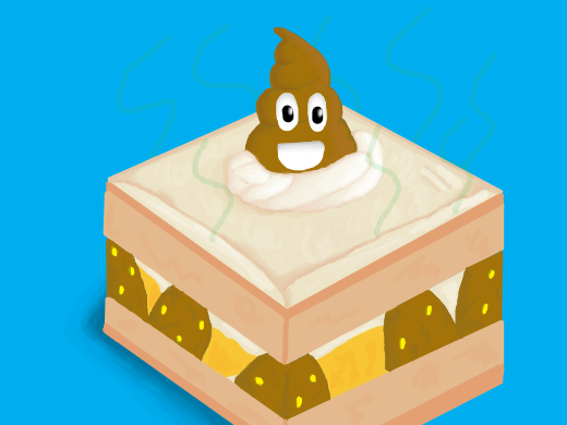 poop cake