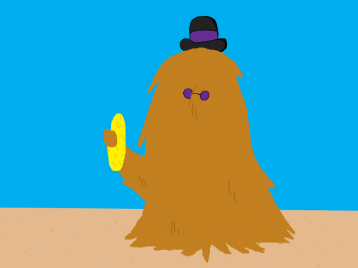 hairy turd with sweetcorn