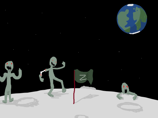 zombies take over the moon