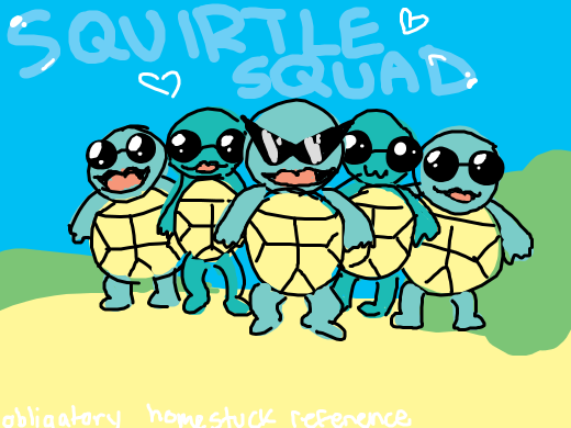 It's a happy squirtle