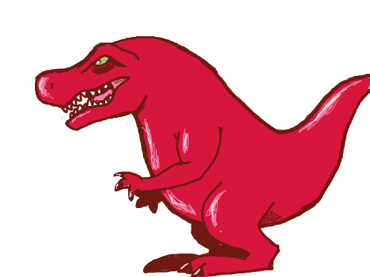 Red dinosaur