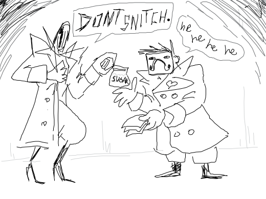 dedan selling zacharie cheap sugar on the down low