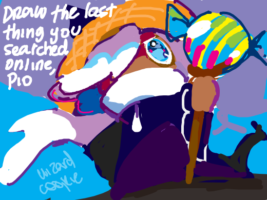 Draw the last thing you searched online, pass it on.