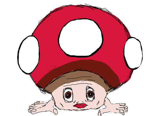 Realistic Mario mushroom