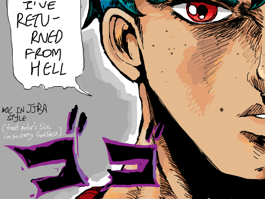 OC in Jojo's Bizarre Adventure style~