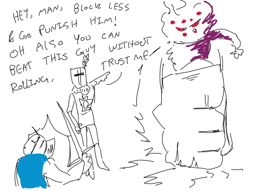 solaire keeps micromanaging you through the boss fight