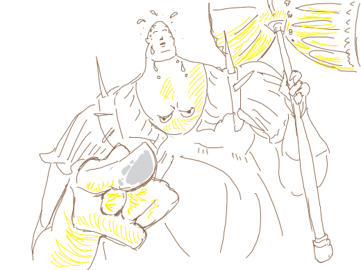 A sweaty Smough nervously pokes your computer screen