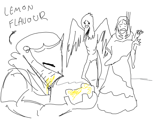 in the painted world eatin yellow snow