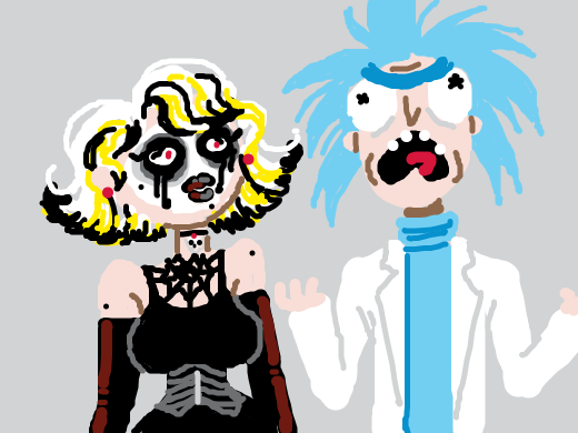 marilyn is goth and rick is triggered about it