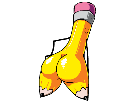 A very thick pencil.