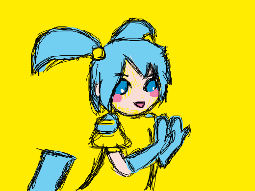 Minun combined with some girl?