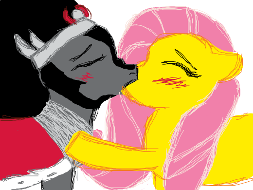 King sombra x fluttershy
