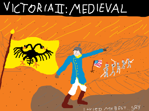 Doodle your favorite video game box art and give it a medieval twist!