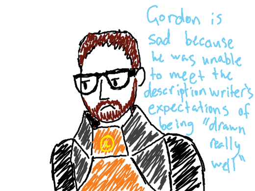 gordon freeman drawn very well.