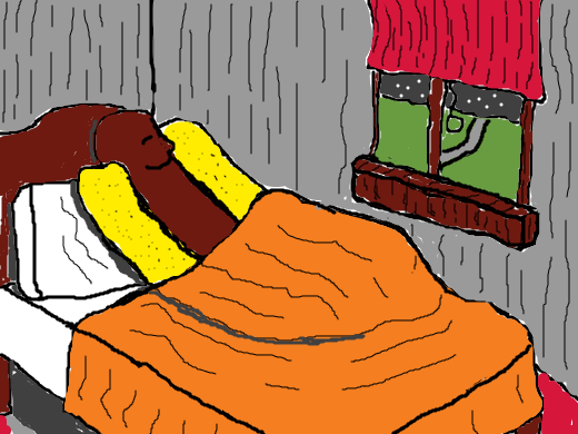 a hotdog with an orange blanket